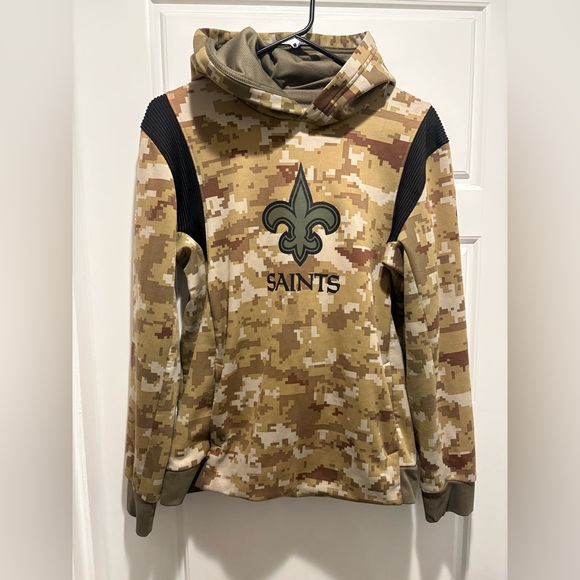 New Orlean Saints Nike Camo Salute To Service Youth Hoodie
